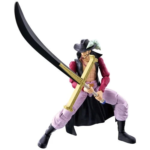 BANDAI NAMCO One Piece Anime Heroes Dracule Mihawk Action Figure